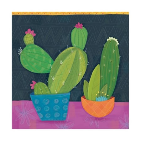Holli Conger 'Bright Cactus 1' Canvas Art,18x18